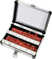 FREZY DO DREWNA TRZPIENIOWE 8mm ZESTAW 15 SZT YATO