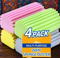 4 szt Gąbka SZARA DAMP DUSTER sponge MAGICZNA Wielokrotna HIT TIKTOK