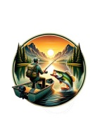 WYDRUK CUKROWY masa OPŁATEK NA TORT DLA WĘDKARZA RYBY RYBAK + TEKST GRATIS