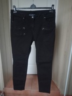 Spodnie dżins czarne proste blue motion 44