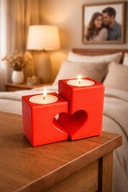 Walentynkowe świeczniki – symbol miłości Walentynki Prezent