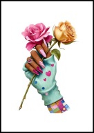 A2 PLAKAT DO SALONU MANICURE URODY, PLAKAT DLA KOSMETYCZKI PAZNOKCIE LAKIER