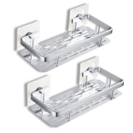 2 SZT PÓŁKA WISZĄCA SAMOPRZYLEPNA LOFT ŚCIENNA ŁAZIENKOWA POD PRYSZNIC