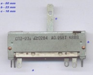 Potencjometr suwakowy 680 Ohm B SP3-23u 13.02