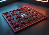 Kalendarz F1 2026 – wydruk 3D dekoracja dla fana Formuły 1 Formuła Prezent