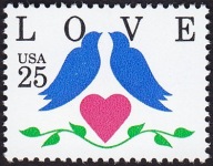 Stany Zjednoczone 1990 Znaczek 2073 ** miłość Love