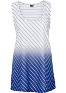 11043 BLUZKA DAMSKA TOP SHIRT OMBRE W PASKI 40/42