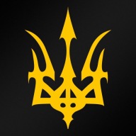 Trójząb Tribal Tryzub Herb Ukrainy Тризуб Герб України Naklejka rozm. S