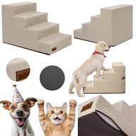 SCHODKI DLA PSA KOTA SCHODY RAMPA PUFA 40CM DUZE DO SAMOCHODU LOZKA XXL