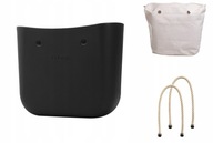 Torebka O bag Standard Outlet Czarna organizer naturalny dł naturalne Obag