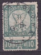 1921 Górny Śląsk Poczta Zielona Fi 1B gw.Korszeń