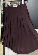 C Spódnica Reiss ciemne bordo plisowana S