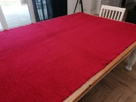 WŁOCHATY CZERWONY CIEPŁY GRUBSZY KOC PLED KAPA NARZUTA 130 x 220