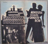 AGNIESZKA WŚRÓD GANGSTERÓW -prod. francuskiej -program kinowy -lata 50-te