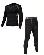 2-częściowy komplet męskiej termicznej odzieży sportowej L