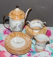 Serwis porcelana - składak kawa - herbata 15 elementów Ćmielów - Wałbrzych