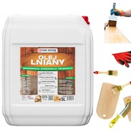 OLEJ LNIANY DO DREWNA NATURALNY OLEJ DO IMPREGNACJI I PIĘLĘGNACJI DREWNA 5L
