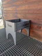 Grill 4mm węglowy mangal 8 szampurów Z WASNYM NAPISEM