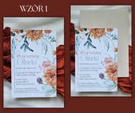 Zaproszenia urodzinowe z kopertą W CENIE na 18 20 30 40 50 60 70 80 90 100