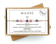 Bransoletka mocy MIŁOŚĆ KAMIENIE NATURALNE talizman AMULET złota/ srebrna