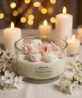 KWIATOWY BUKIET - Świeca artystyczna - Margaret-Arts