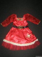 Strój kostium przebranie PANI MIKOŁAJOWA ŚNIEŻYNKA 1-2 latka 80-92cm