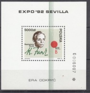 1992 EXPO Sewilla Fi blok 146 **