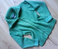 H&M - zielony sweterek dziecięcy 116 122