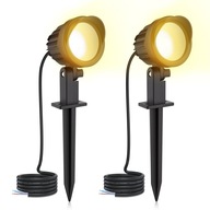 MEIKEE 7W Oświetlenie Ogrodowe LED Ciepła Biel IP66 2 Sztuki