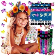 TATUAŻE BROKATOWE MAZAKI DO MALOWANIA SKÓRY BROKATOWE + SZABLONY