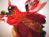 GEORGE 5-6 L. STRÓJ SUKNIA DIABLICZKI ROGI NOWA