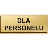 Tabliczka na drzwi laminat grawerski 20x7 cm dla personelu