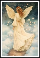A2 PLAKAT OBRAZ ANIOŁ, PLAKAT Z ANIOŁEM, ANIELSKIE SKRZYDŁA, ANIELICA NR 26