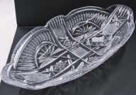 Kryształowa patera półmisek prl