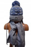 KOMPLET CHŁOPIĘCY CZAPKA + SZAL AGBO r. 48-52 nr 858