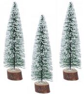 SZTUCZNE MAŁE CHOINKI DEKORACYJNE OZDOBY ŚWIĄTECZNE DO STROIKA 3 SZTUKI