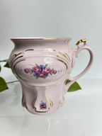 kubek różowa porcelana H&C Chodov Bohemia 250ml piękny!