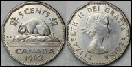 MNB - KANADA 5 Centów 1962 # st 2-