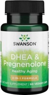 Suplement diety Swanson DHEA 25 mg i pregnenolon 100 mg 60 kaps.