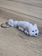 Breloczek Samoyed 3d - Seria Psów Brelok Druk3d fidget Keychain mixGadzet