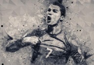 Plakat CR7, CRISTIANO RONALDO, Portugalia. 70x100
