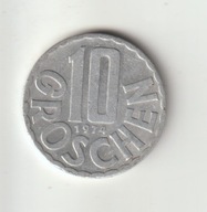 Austria 10 groschen1974