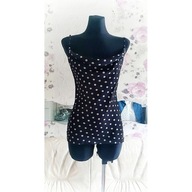 BLUZKA BLUZECZKA TOP TOPIK NA RAMIĄCZKACH KORONKA kropki miła koronka