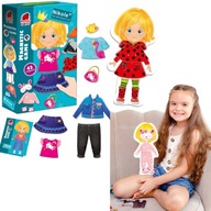 GRA MAGNETYCZNA UBRANKA NIKOLE THE LITTLE GIRL, ROTER KAFER DLA DZIECI 43EL