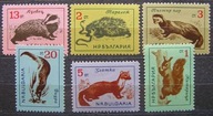 Bułgaria - Mi 1377/82 - Zwierzęta leśne