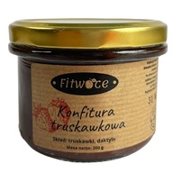 Kraftowa konfitura truskawkowa bez cukru 200 g z daktylem Fitwoce dżem