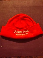 czapka polarowa zimowa -czrewona