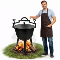 Kociołek żeliwny garnek myśliwski węgierski pieczonki 10L na ognisko grill