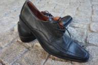 CLAUDIO eleganckie włoskie buty SKÓRA r.45 MADE IN ITALY LOAFERSY NOWE
