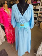 Sukienka niebieska, muślin bawełna Italy UNI !!!